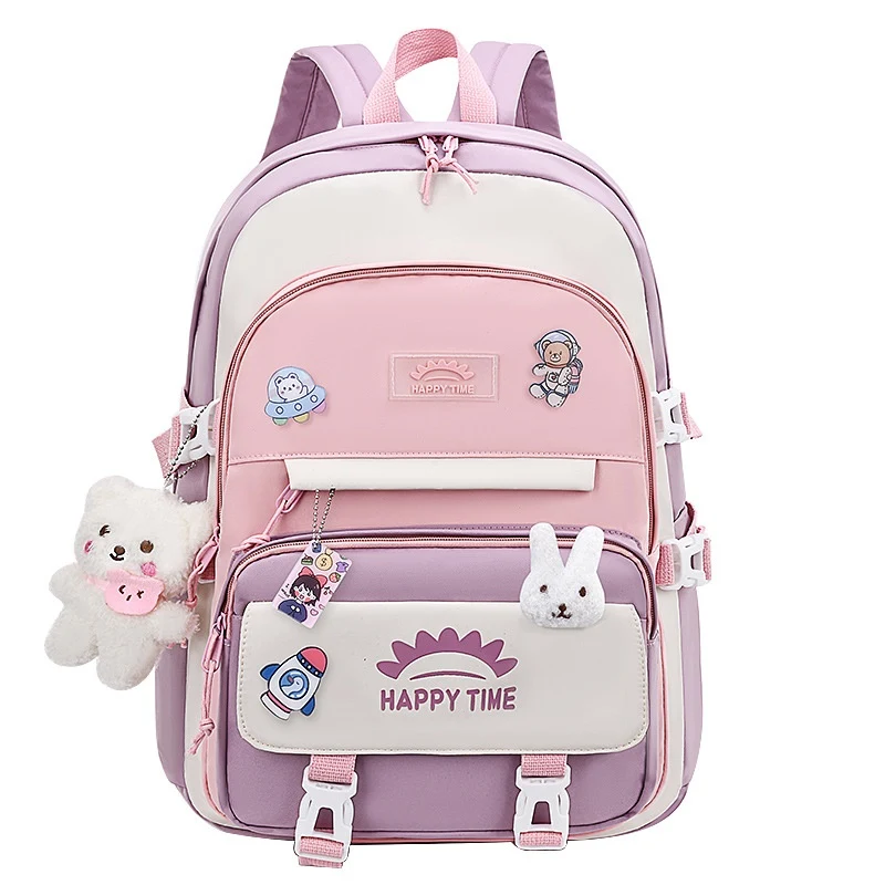 Mochila Coreana Fofa Estilo Ins Feminina. Design adorável, perfeita para uso diário, escola ou passeios. Compre já a sua!