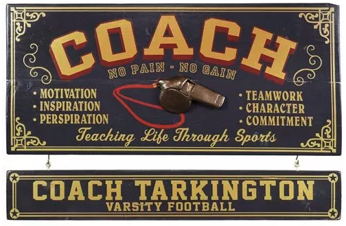 Football coach gifts home decor