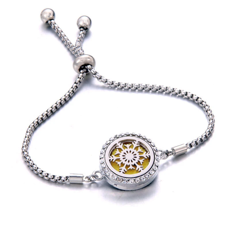 Titanium stalen aromatherapie armband voor essentiële oliën. Ervaar de voordelen van draagbare aromatherapie. Ontspan en geniet van de geuren.
