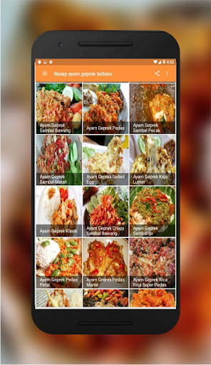resep ayam geprek offline