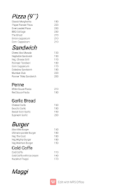 The Alaska Cafe menu 5