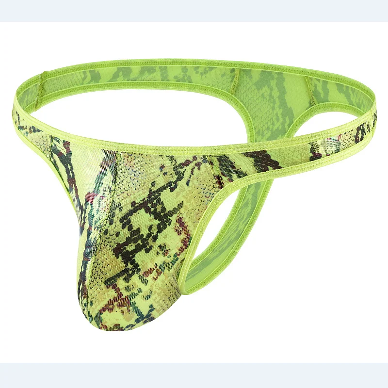 Herren Thong Unterhose mit Camouflage Schlangenmuster, für maximalen Komfort und einen auffälligen Look im Alltag.