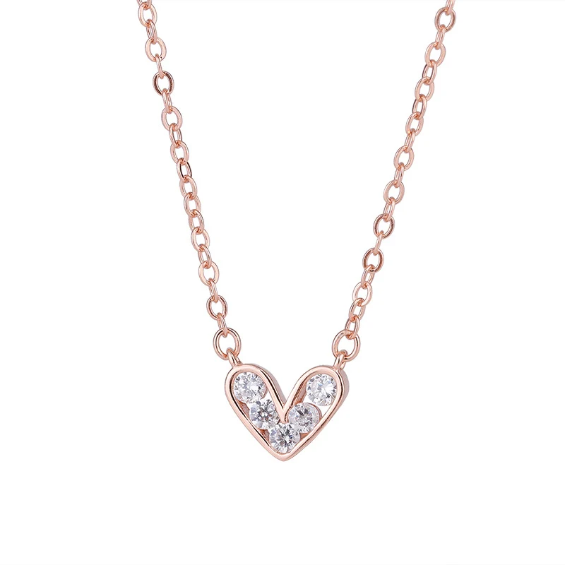 Vrouwen S925 Sterling Zilver Eenvoudige Gepersonaliseerde Liefde Ketting. Een prachtig cadeau om je liefde te tonen.