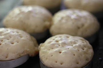 Homemade crumpets