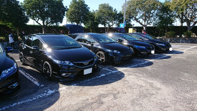 ジェイドのJADEオフ会・HKS車高調に関するカスタム事例の投稿画像1枚目
