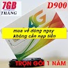 Sim 4G Viettel 1 Năm D900 Tặng 7Gb/Tháng D500 Km 4Gb/Tháng Và 12Umax50N Mua 1 Lần Dùng Cả Năm