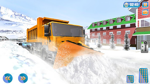 City Snow Blower Truck: Excavator Snow Plow Games