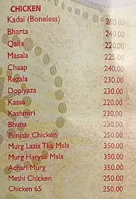 Shiraz Golden Restaurant menu 1