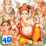 Cover Image of डाउनलोड 4D गणेश लाइव वॉलपेपर 4.0 APK