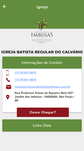 IGREJA BATISTA IMBUIAS