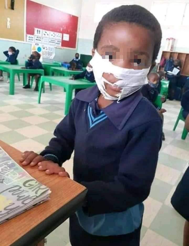 Kzn Education Department Says Post Of Pupil With Torn Mask Is Fake