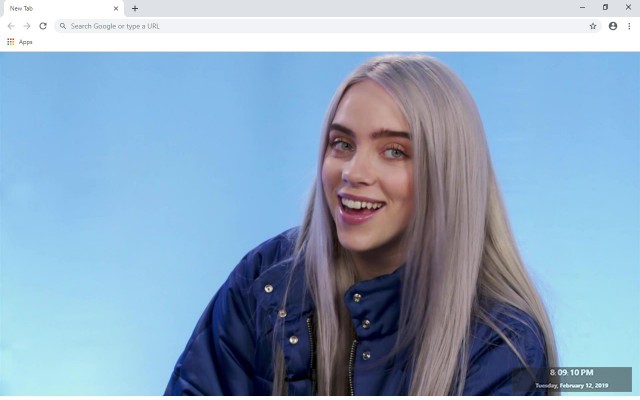 Billie Eilish New Tab & Wallpapers Collection