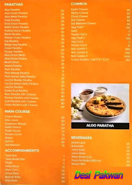 Desi Pakwan menu 1