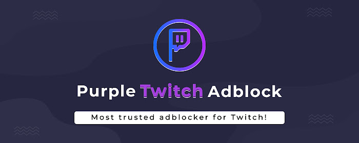 Purple Twitch Adblock marquee promo image