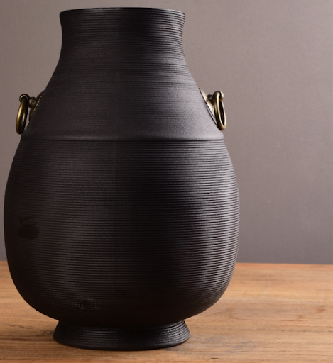Title 9, Hand-drawn gradient black and white ceramic flo...