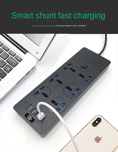 Title 6, 2024 New 3000W Power Strip with 4 USB, 6 Outlet...
