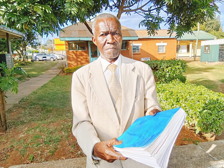 Simiyu Makari a former Chief Executive Officer of Christian Health Association of Kenya at Eldoret High court