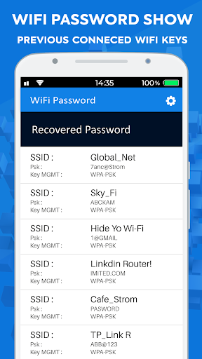 Screenshot Wifi password master key show