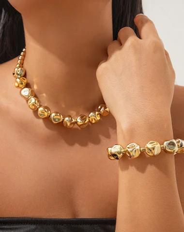 Mode Onregelmatige CCB Ketting Set - 0