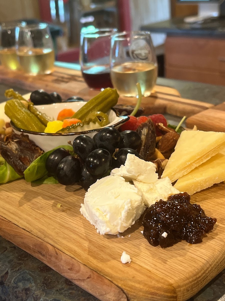 Excellent cheese board