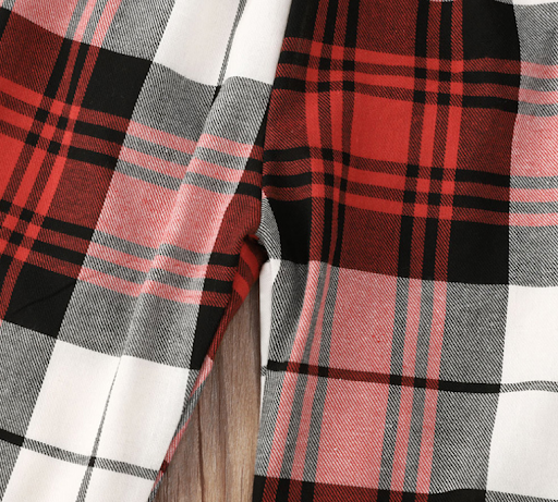 Title 8, Fashion Red Plaid Print Long Middle Child Dress...