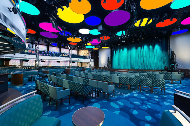 Meet your friends at the Liquid Lounge on Carnival Vista for some libations and entertainment.