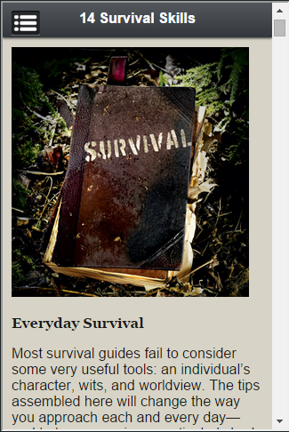 Survival Tips