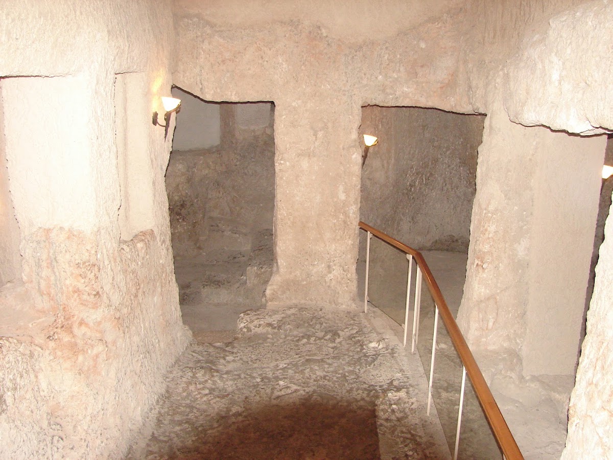 Prison at Gallicantu (cock crow), traditional site of house of Caiaphas 