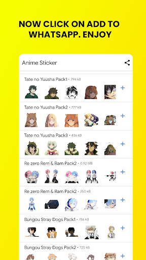 Screenshot WAStickerapps Anime – Anime St