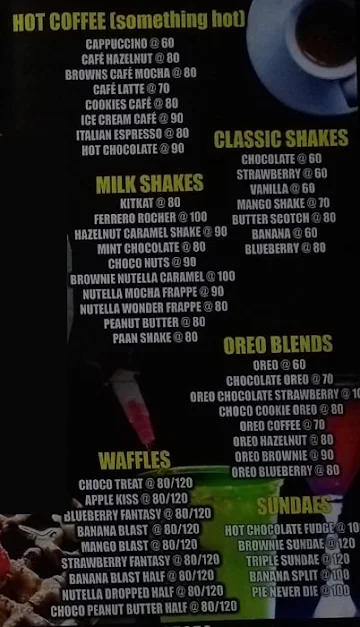 Tikhi Gali menu 