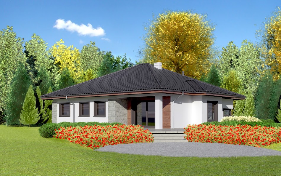 Wizualizacja 2 domu Dom przy Pastelowej