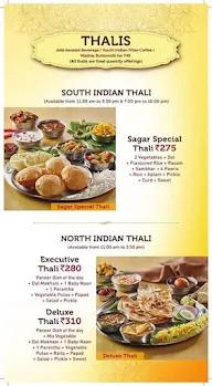 Sagar Ratna menu 2