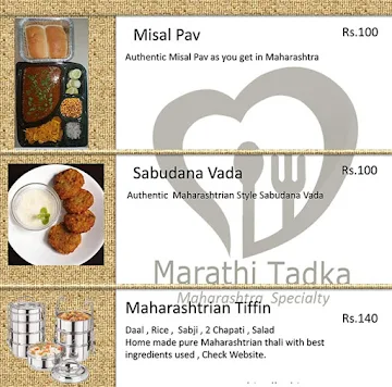 Marathi Tadka menu 