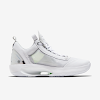 air jordan 34 low pf white/pure platinum/electoric green/metallic silver