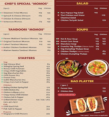 Asia 7 menu 