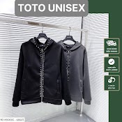 Áo Khoác Hoodie Đính Đá Khóa Kéo Form Rộng , Áo Nỉ Bông Mũ 2 Lớp Cao Cấp Unisex Nam Nữ