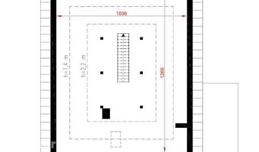 Dom na lata G1 - A116G1 - Rzut poddasza do indywidualnej  adaptacji (63,2m2 powierzchni użytkowej)