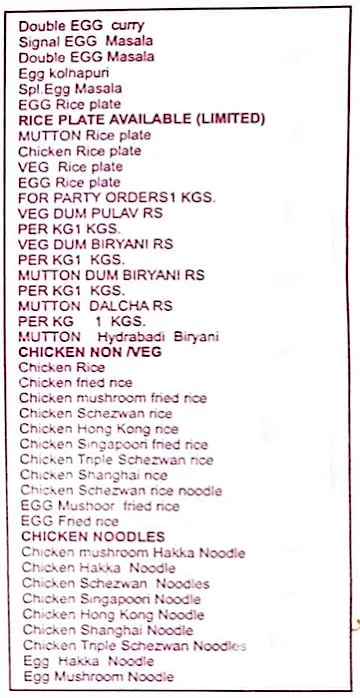 Desi Paratha Junction menu 