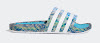 ninja x adidas adilette boost “time in”  signal cyan/cloud white-glow pink