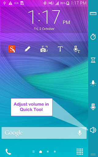 Volume Control for Note Edge