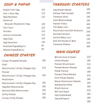 Bangalore Agarwal Bhavan menu 1