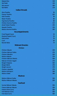 Chefwala menu 4