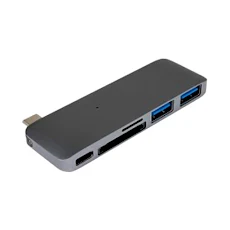 Bộ chia/Hub USB-C 5 in 1 Hyper Drive HD21B-GR  (Xám)