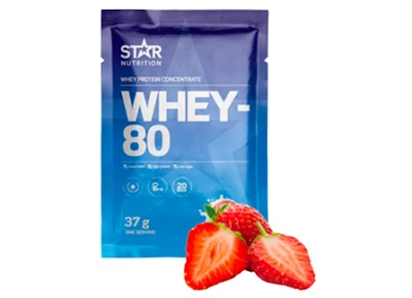 Whey-80 One Serving 37g - Strawberry