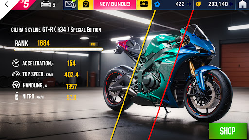 Screenshot Fast Bike Racing Offline Moto