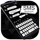 SMS White and Black Keyboard Theme 10001002 APK Descargar