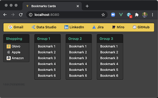 Bookmarks Cards