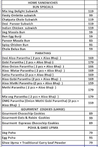 The Indian Samosa menu 2