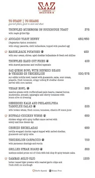 ATM Bistro menu 1