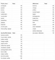 Om Ganesh Fruit Juice Center menu 1